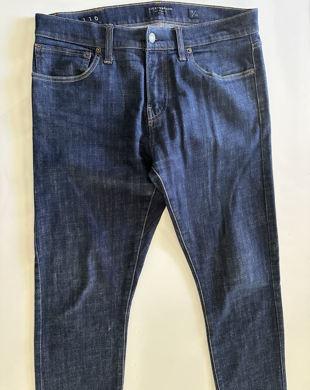Lucky Brand 110 Skinny Jeans Size 32x30 Mens Medium Wash Blue Preppy Western